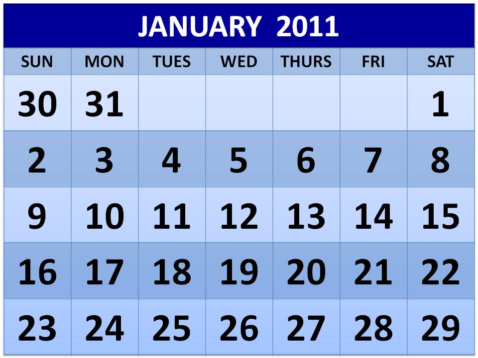 2011 Calendar Printable /