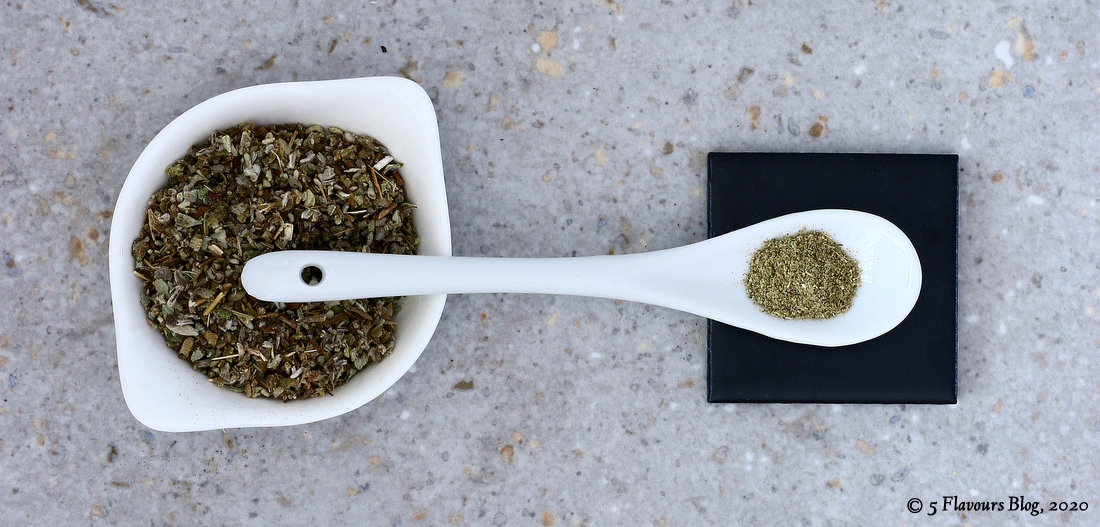 Dried & Powdered Sage, Overhead View