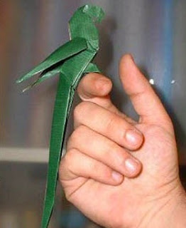 Origami Parrot Instructions and how to make a paper origami parrot