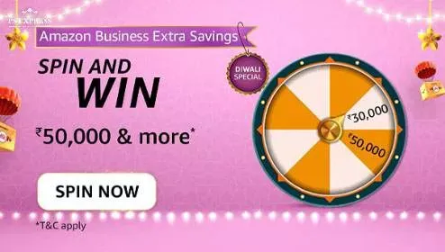 Business Extra Savings Spin and Win