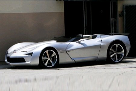 It is the concept Corvette Stingray presented in Chicago in 2009 and star 