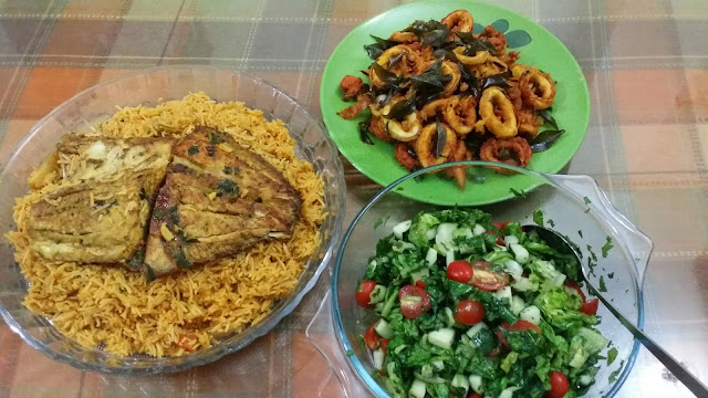 ZULFAZA LOVES COOKING: Hammour Majboos (Arabian Fish pilaf 