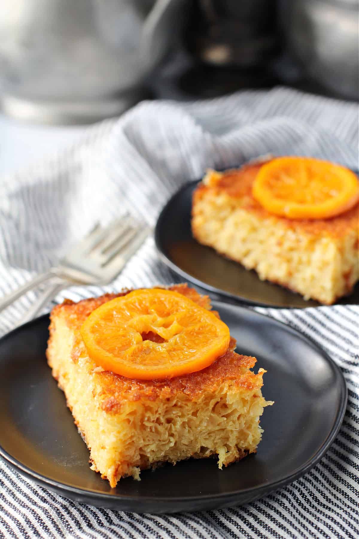 Greek Orange-Phyllo Cake Slice.