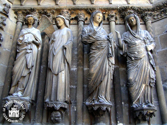 REIMS (51) - Cathédrale Notre-Dame (Extérieur - Façade occidentale)