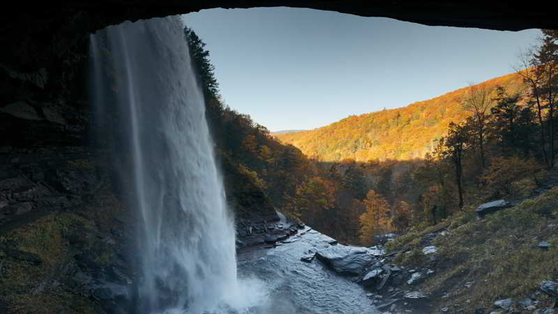 Kaaterskill Waterfall from behind