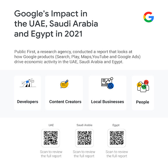 Google impact in the UAE, Saudi Arabia and Egypt