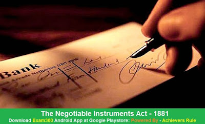 Negotiable Instruments Act, 1881 , Bare Acts