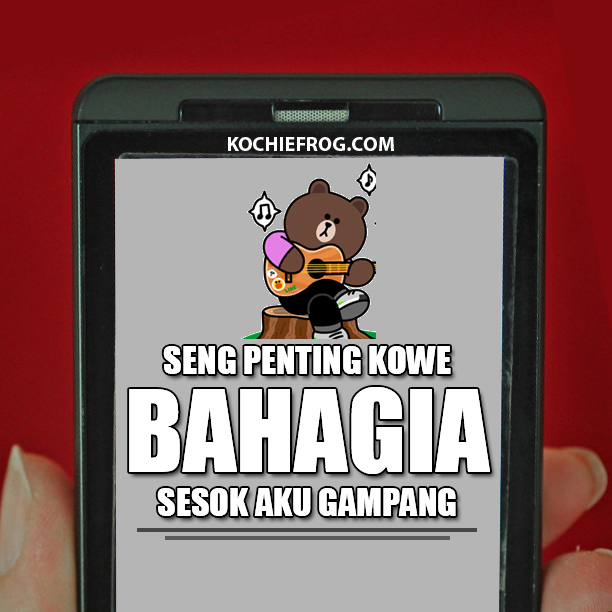 Gambar Stiker Lucu  Bahasa Jawa buat Status  WA  Kochie Frog