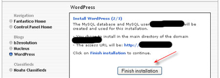 install wordpress