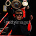 Ricky Hatton Wins, The Gallagher's Carry His Belts Into The Ring