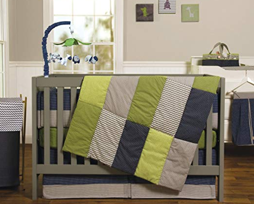 Navy Baby Bedding 3 Piece Crib Bedding Set Perfectly Preppy