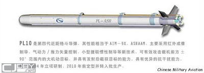 PL-10 AAM spotted on a J-11B