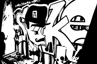 graffiti black and white design