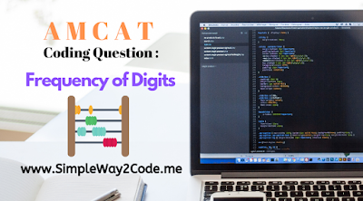 Frequency of Digits - SimpleWay2Code