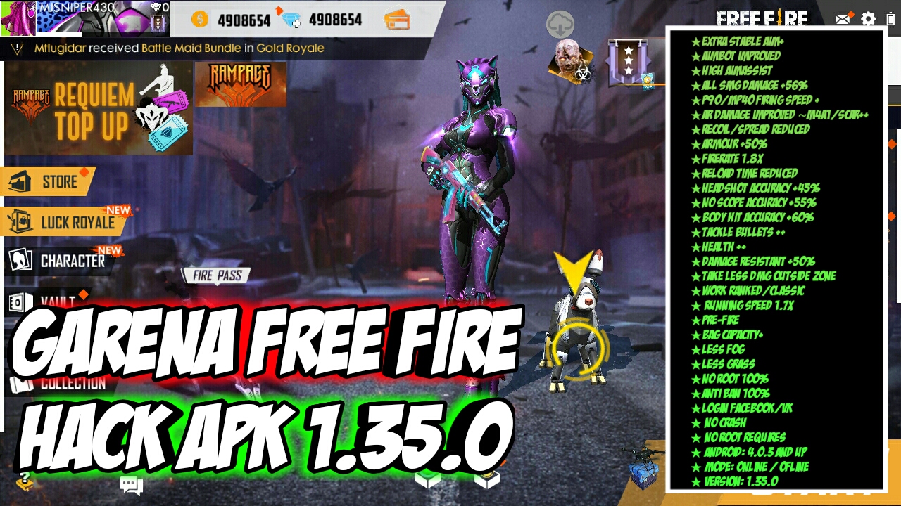 Free Fire Hack Mod Apk Unlimited Money With Proof - Bit.Do ... - 