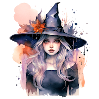 Halloween watercolor clipart