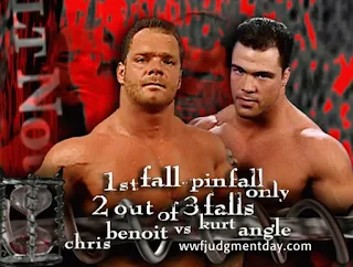WWE / WWF Judgement Day 2001 - Krispin Wah faced Kurt Angle in a two-out-of-three-falls match
