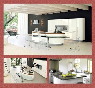 Concept of modern kitchen design arrangement