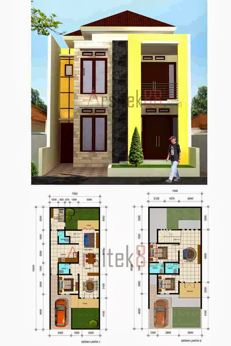 Desain Rumah Minimalis 2 Lantai Ukuran 6x12 Desain Rumah Minimalis