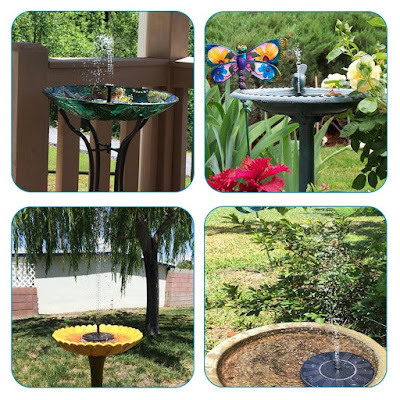 AnkWay Bird Bath Fountain Pump, The Solar Powered Water Fountain Pump