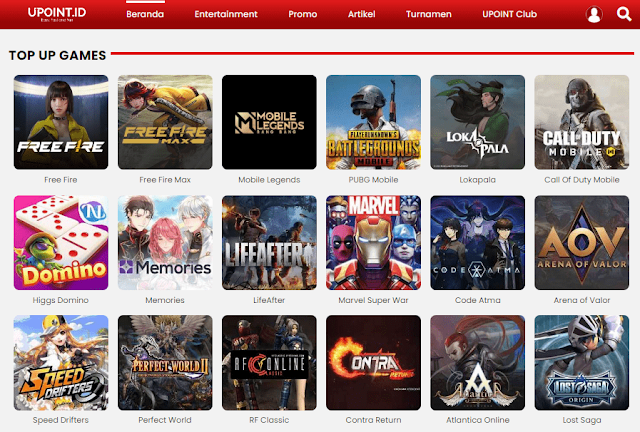 UPOINT.ID - Aplikasi Top Up Game Termurah