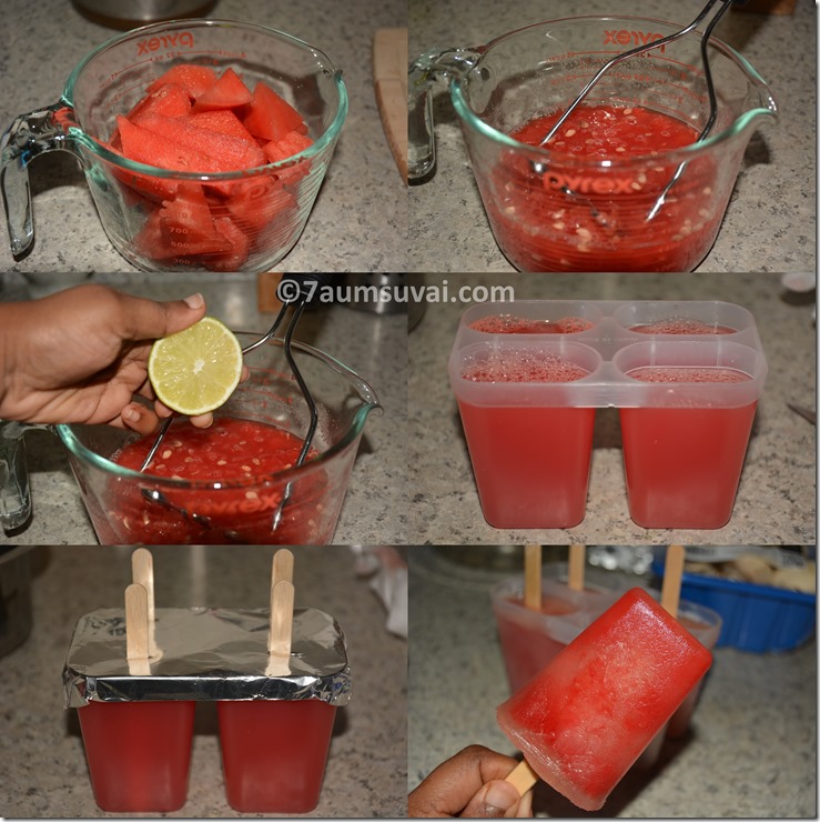 Watermelon lime popsicle 