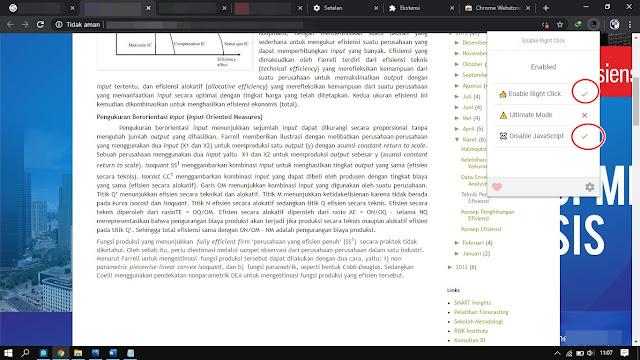 Cara Copy Paste Tulisan Atau Artikel Pada Website Atau Blog Yang Di Proteksi.