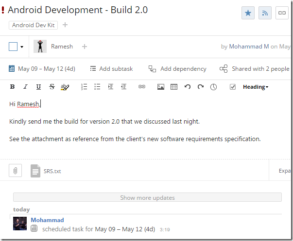 Wrike Document Editor