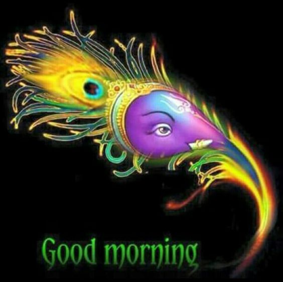 Beautiful Good Morning Ganesha Image