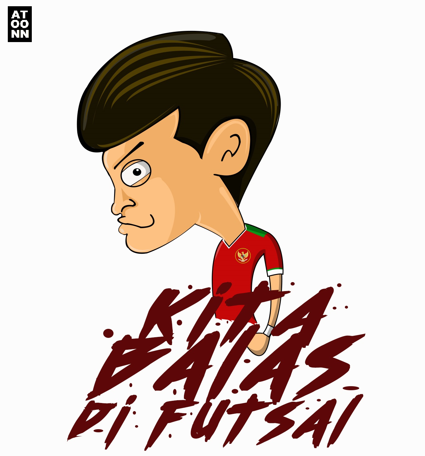 Gambar Atoonn 2017 Kita Balas Futsal Slogan Pas Mengiringi Timnas