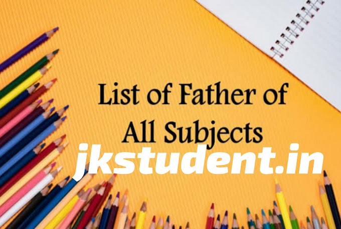 Important Complete List of Fathers of All Subjects (various fields)