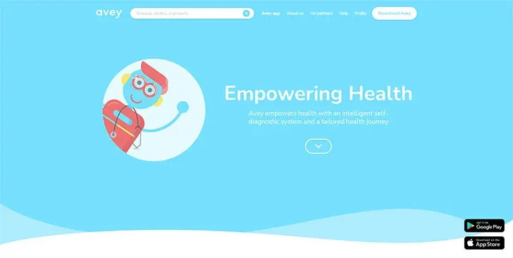 AI Healthcare Medical Care Website Avey