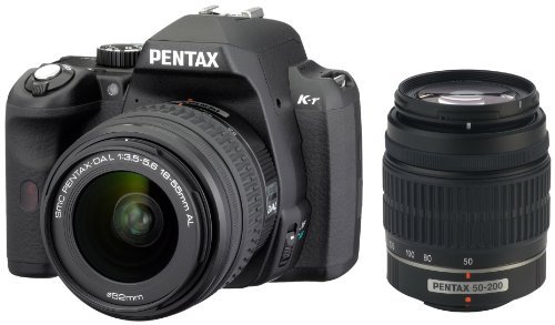 Pentax K-R 12.4 MP Digital SLR Camera with 3.0-Inch LCD and 18-55mm f/3.5-5.6 and 50-200mm f/4-5.6 Lenses (Black)