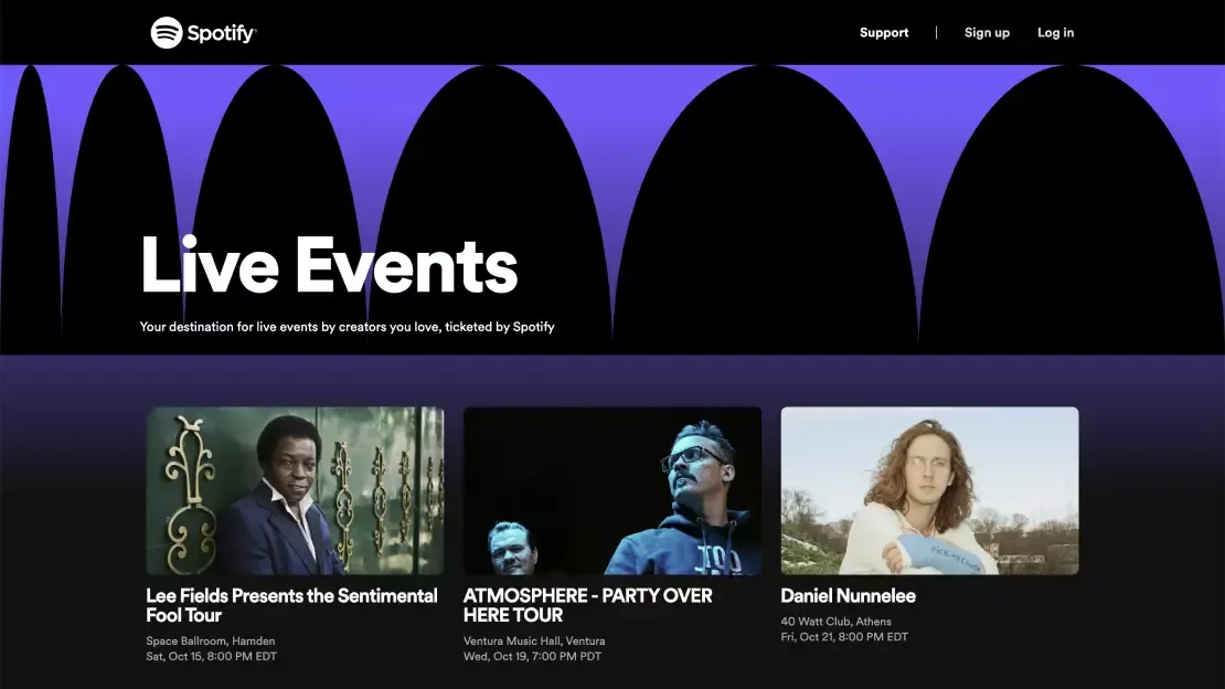 Techneverends, Technology News - Now You Can Buy Concert Tickets Without Leaving Spotify App