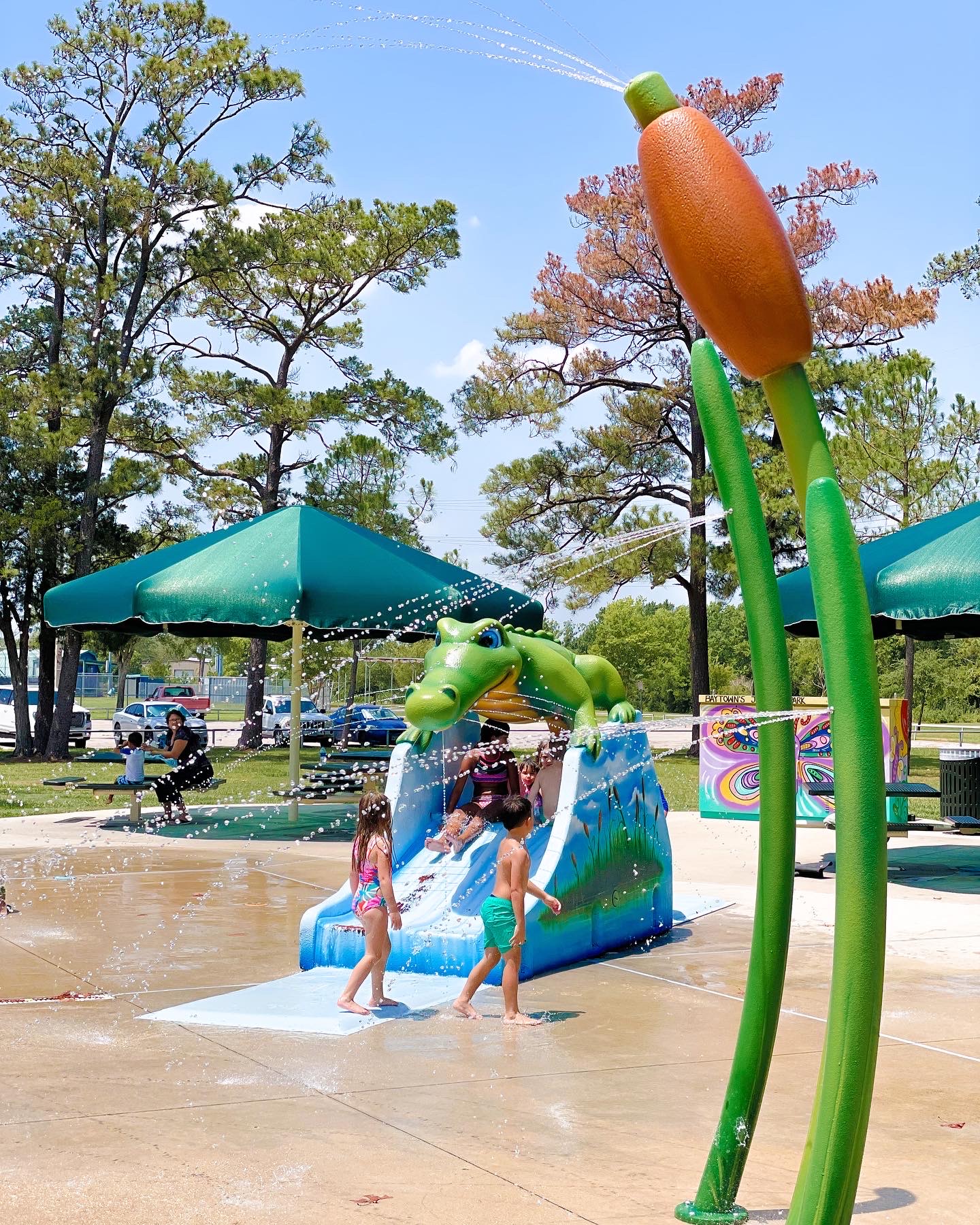 Splash Pad at Jenkins Park in Baytown, TX