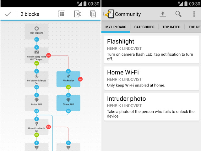 Automate android app