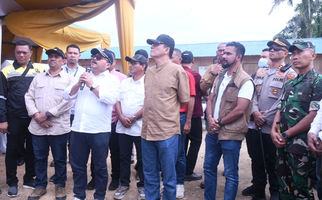 Kapolres Aceh Timur Dampingi Kunjungan Kerja Pj. Gubernur Aceh Tinjau Sejumlah Proyek di Aceh Timur