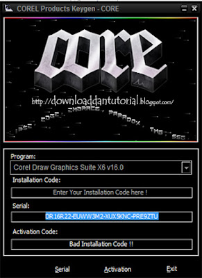 Install CorelDraw X6 Full Version