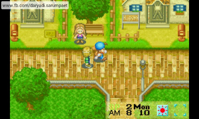 harvest moon friends of mineral town gba game walk village