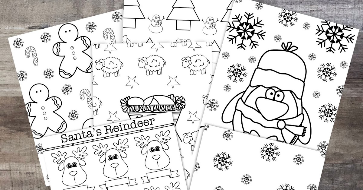 Life's Journey To Perfection: Super Cute Christmas Coloring Pages You