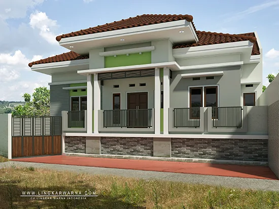 Desain rumah minimalis satu lantai luas 144m2