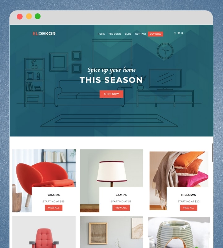 Eldekor (Furniture Store WooCommerce WordPress Theme)