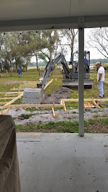 Installing a Pool. Share NOW. #pool #eclecticredbarn #newpool 