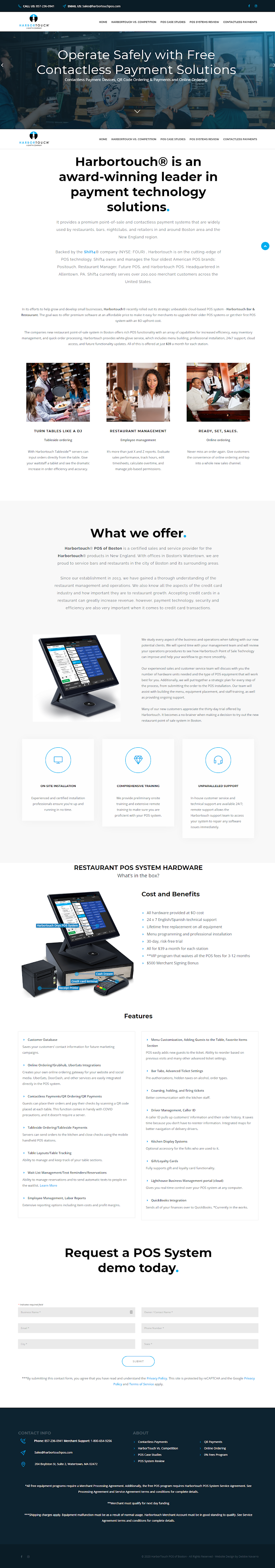 Harbortouch POS Weebly Website Design