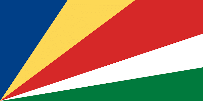 Logo Gambar Bendera Negara Seychelles PNG JPG ukuran 800 px