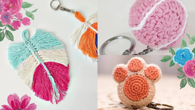 Cómo cuidar LLAVEROS A CROCHET para que no se ensucien mucho. Aprende a tejerlos ¡Son Utensilios Prácticos!