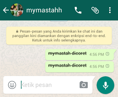 Cara Membuat Text Bergaris Tengah