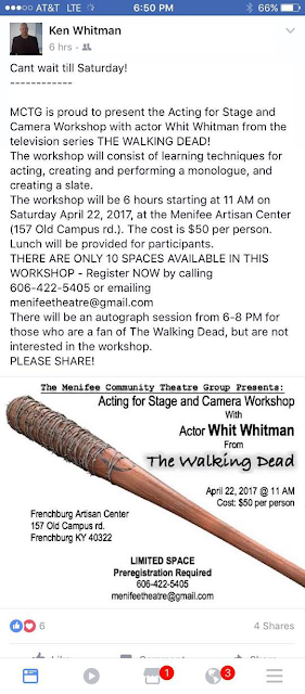 Ken "Whit" Whitman acting workshop