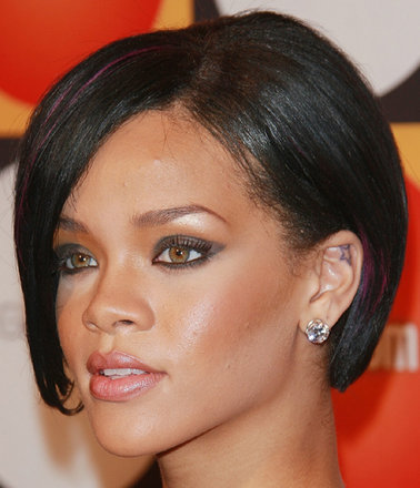 Here's an example picture of Rihanna's tattoo. star tattoo in her ear