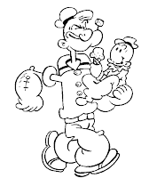 Popeye para colorir